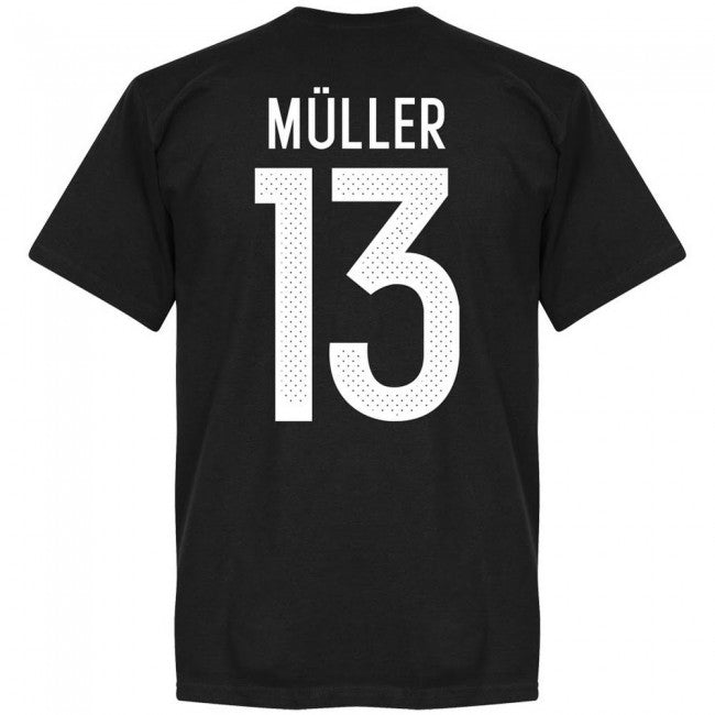 Germany Muller 13 Team T-Shirt - Black