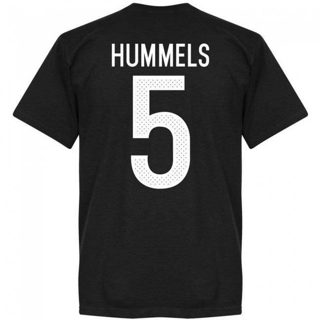 Germany Hummels 5 Team T-Shirt - Black