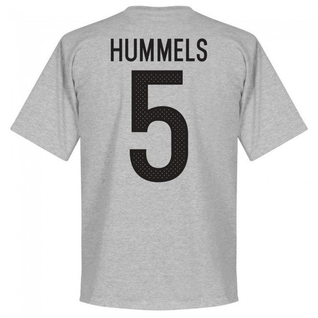 Germany Hummels 5 Team T-Shirt - Grey