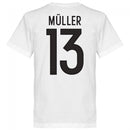 Germany Muller 13 Team T-Shirt - White