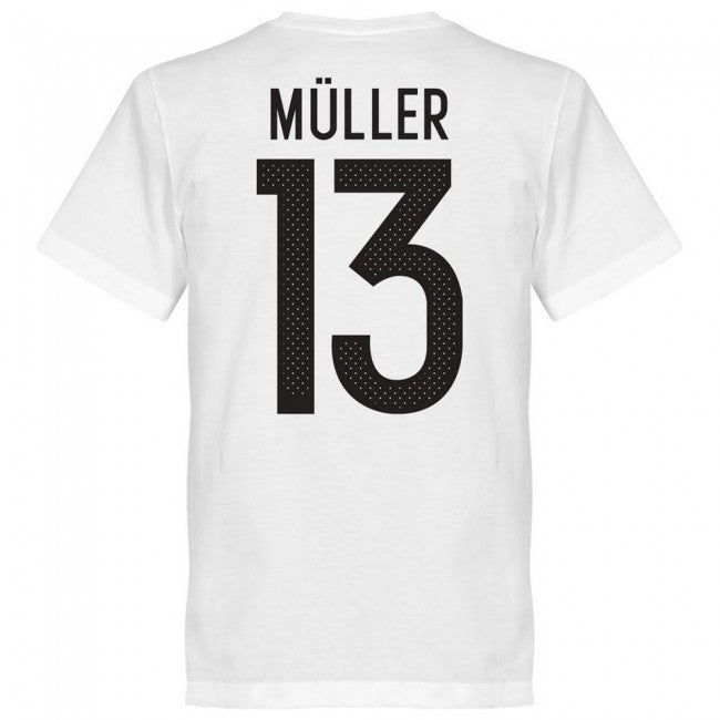 Germany Muller 13 Team T-Shirt - White