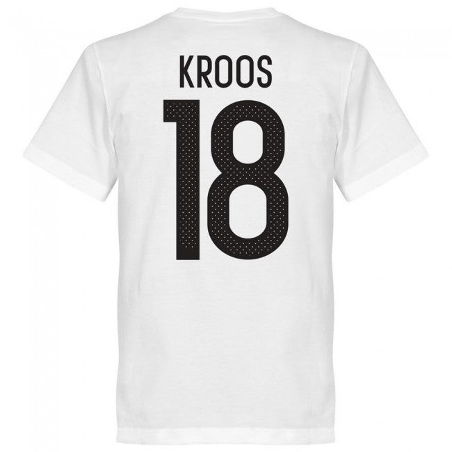 Germany Kroos 18 Team T-Shirt - White