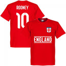 England Rooney 10 Team T-Shirt - Red