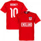England Rooney 10 Team T-Shirt - Red