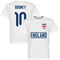 England Rooney 10 Team T-Shirt - White
