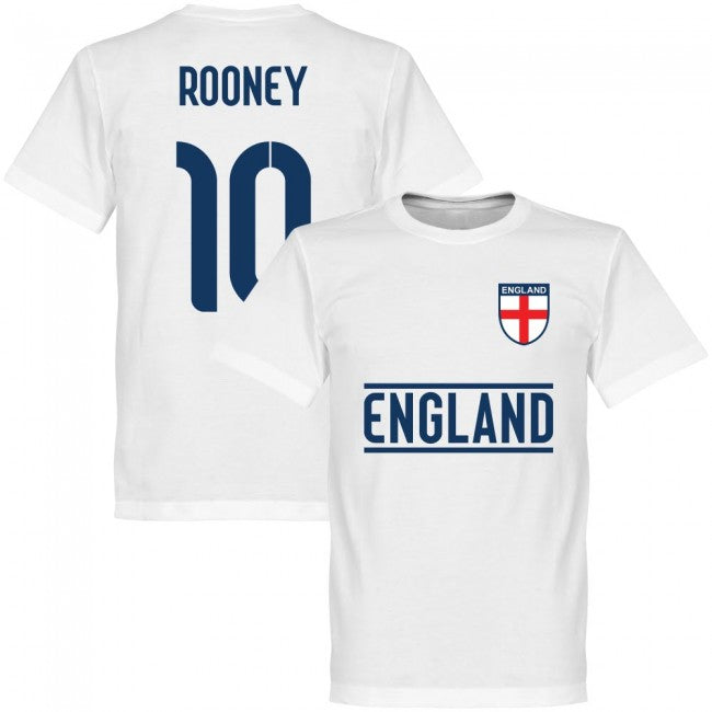 England Rooney 10 Team T-Shirt - White
