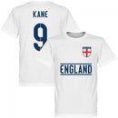 England Kane 9 Team T-Shirt - White