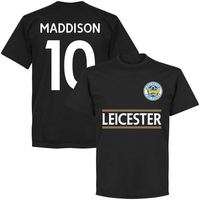 Leicester Maddison 10 Team T-Shirt - Black