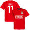 Cymru Bale 11 Team T-Shirt - Red
