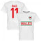 Wales Bale 11 Team T-Shirt - White