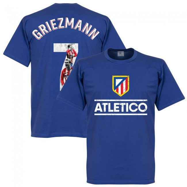 Atletico Madrid Griezmann 7 Gallery Team T-Shirt - Royal