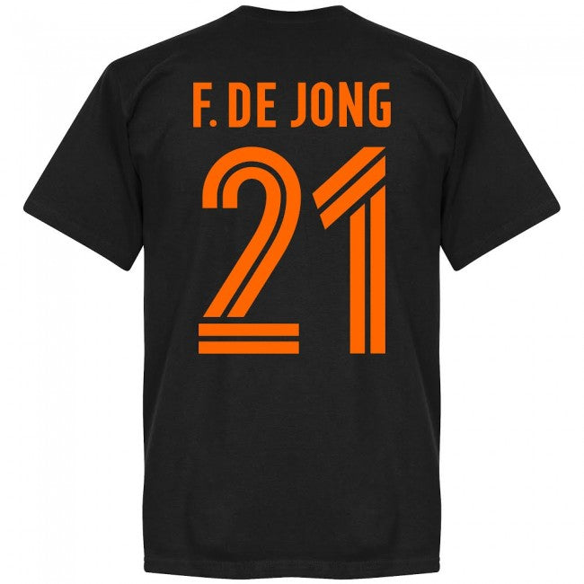Holland F. De Jong Team T-Shirt - Black