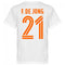 Holland F. De Jong Team T-Shirt - White