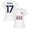 USA Heath 17 Team Womens T-Shirt - White