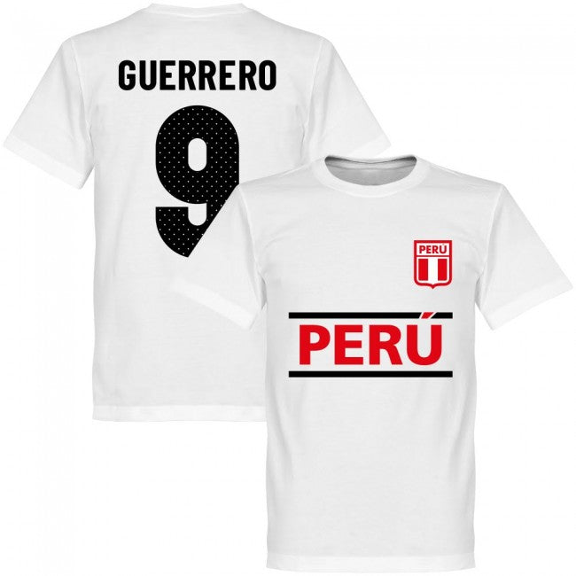 Peru Guerrero 9 Team T-Shirt - White