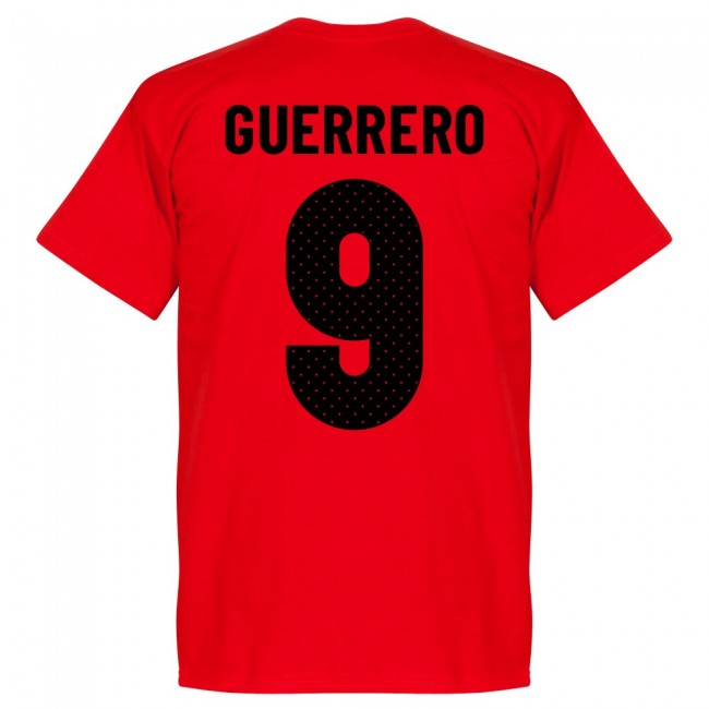 Peru Guerrero 9 Team T-Shirt - Red
