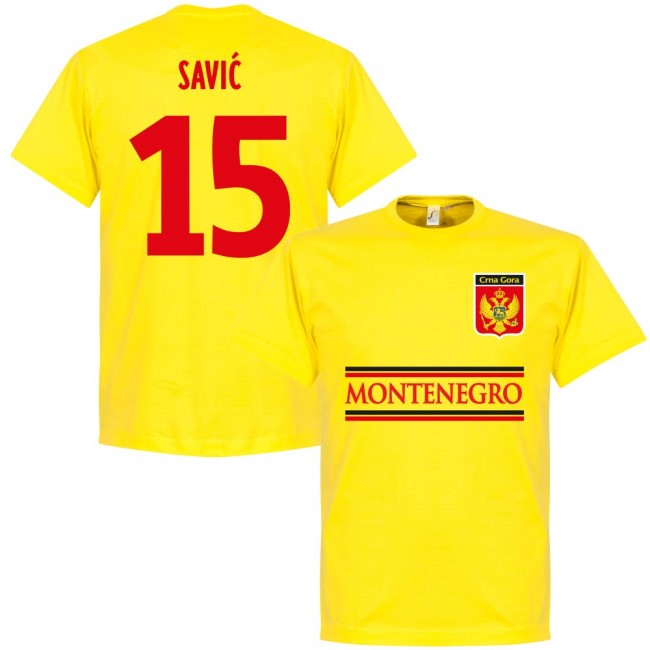 Montenegro Savic 15 Team T-Shirt - Yellow