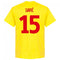 Montenegro Savic 15 Team T-Shirt - Yellow