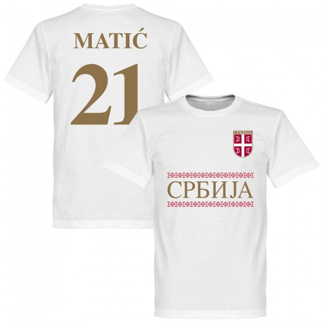 Serbia Matic 21 Team T-Shirt - White