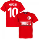 Tunisia Khazri 10 Team T-Shirt - Red