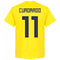 Colombia Cuadrado 11 Team T-shirt - Yellow
