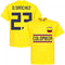 Colombia D. Sanchez 23 Team T-Shirt - Yellow
