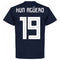 Argentina Kun Aguero 19 Team T-Shirt - Navy