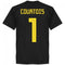 Belgium Courtois 1 Team T-Shirt - Black