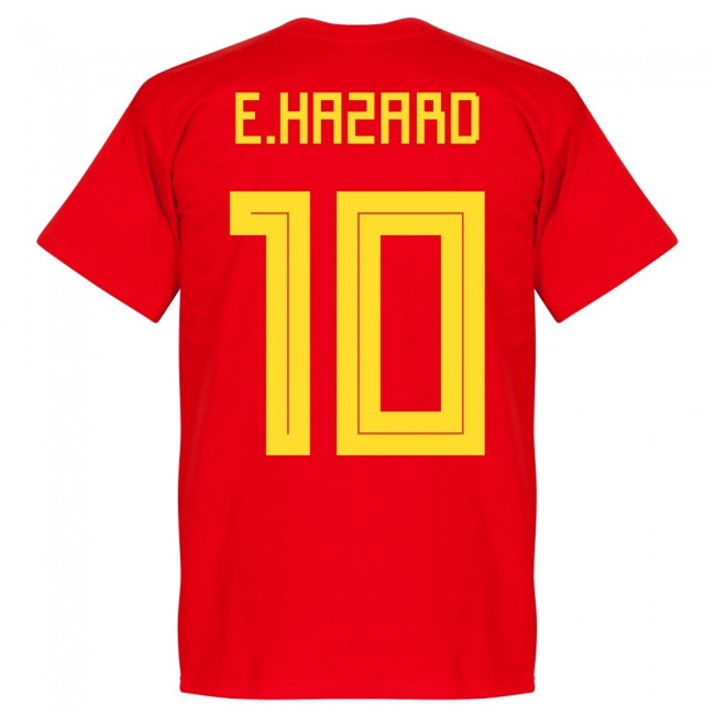 Belgium Hazard 10 Team KIDS T-shirt - Red