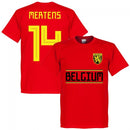 Belgium Mertens 14 Team T-Shirt - Red