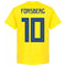 Sweden Forsberg 10 Team T-Shirt - Yellow