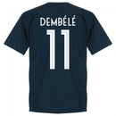 France Dembele 11 Team T-Shirt - Navy