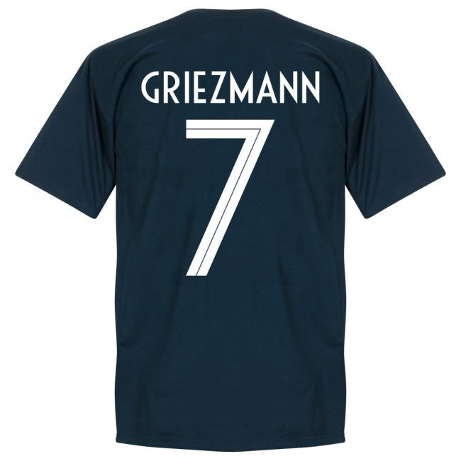 France Griezmann 7 Team T-Shirt - Navy