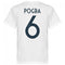 France Pogba 6 Team T-Shirt - White