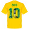 Brazil Zico 10 Gallery Team T-Shirt - Yellow