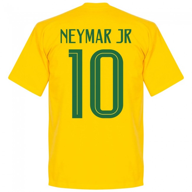 Brazil Neymar Jr 10 Team KIDS 10 T-shirt - Yellow