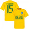 Brasil Paulinho 15 Team T-Shirt - Yellow
