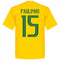Brasil Paulinho 15 Team T-Shirt - Yellow