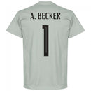 Brazil A. Becker 1 Team GK T-Shirt - Light Grey