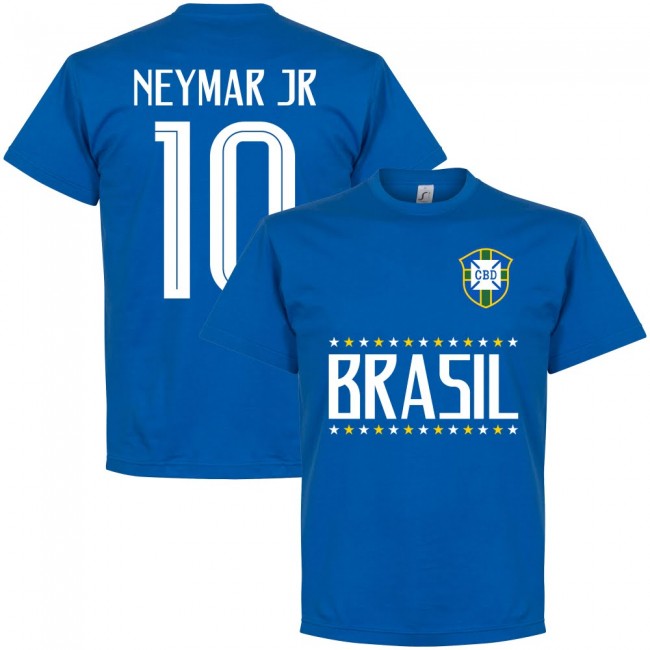 Brazil Neymar Jr 10 Team T-Shirt - Royal