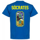 Brazil Socrates 8 Gallery Team T-Shirt - Royal
