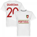 Portugal Quaresma 20 Team T-Shirt - White