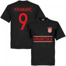 Croatia Kramaric 9 Team T-Shirt - Black