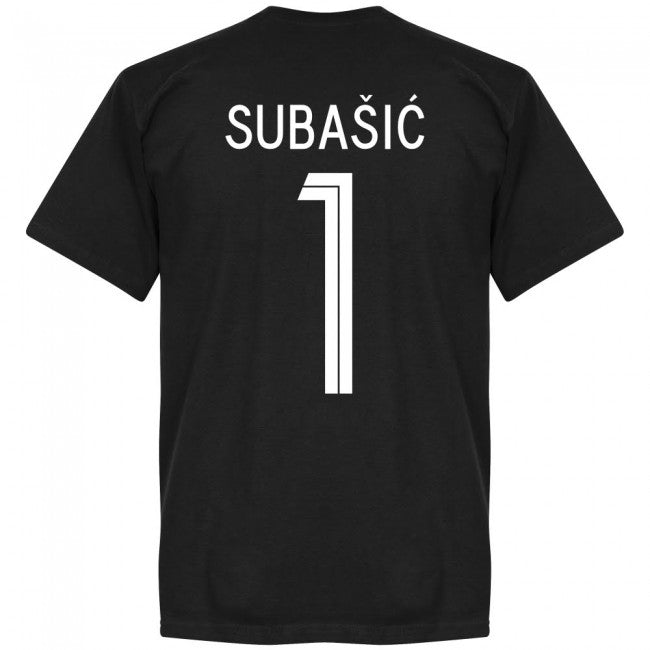 Croatia Subasic 1 Team GK T-shirt - Black