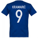 Croatia Kramaric 9 Team T-Shirt - Ultramarine Blue