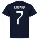 England Lingard 7 Team T-Shirt - Navy