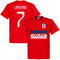England Lingard 7 Team T-Shirt - Red