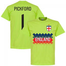 England Pickford 1 Team T-Shirt - Apple Green
