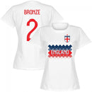 England Team Womens Bronze 2 T-shirt - White