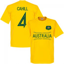 Australia Cahill 4 Team T-Shirt - Yellow